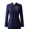 Elegant Heritage Traditional Chinese Embroidery Business Suit | Premium Formal Office Uniform