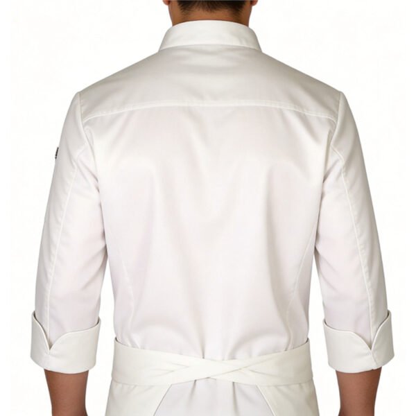 Premium White Chef Jacket - Professional Stain Resistant Chef Uniform for Men