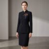 Elegant Heritage Traditional Chinese Embroidery Business Suit | Premium Formal Office Uniform