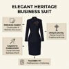 Elegant Heritage Traditional Chinese Embroidery Business Suit | Premium Formal Office Uniform