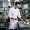 Premium Chef Coat with Apron - Professional Culinary Uniform for Kitchen Staff