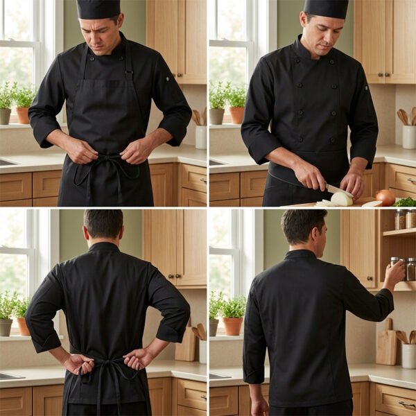 Premium Black Chef Jacket - Professional Nanobanana Pro Chef Uniform