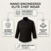 Premium Black Chef Jacket - Professional Nanobanana Pro Chef Uniform