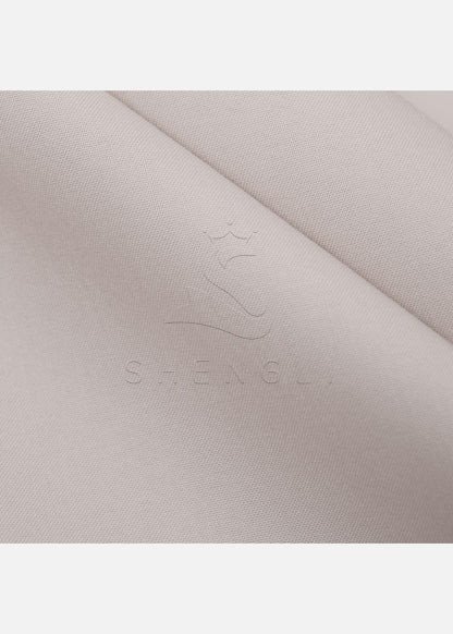 Light Grey Button-Down Short Sleeve Casual Dress Shirt - Premium Breathable All-Day Wear