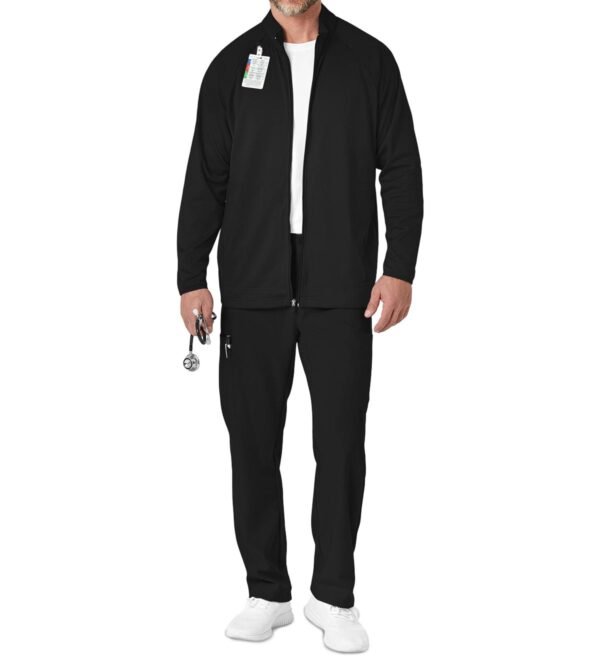 Men’s Full-Zip Scrub Jacket | Stretch Medical Uniform Jacket for Healthcare Workers