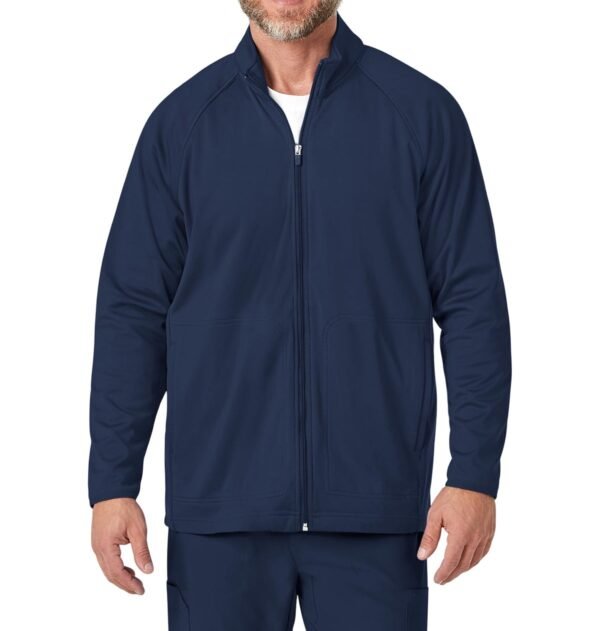 Men’s Full-Zip Scrub Jacket | Stretch Medical Uniform Jacket for Healthcare Workers