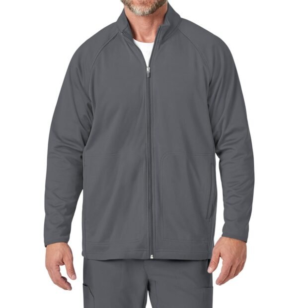 Men’s Full-Zip Scrub Jacket | Stretch Medical Uniform Jacket for Healthcare Workers