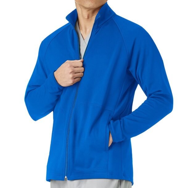 Men’s Full-Zip Scrub Jacket | Stretch Medical Uniform Jacket for Healthcare Workers