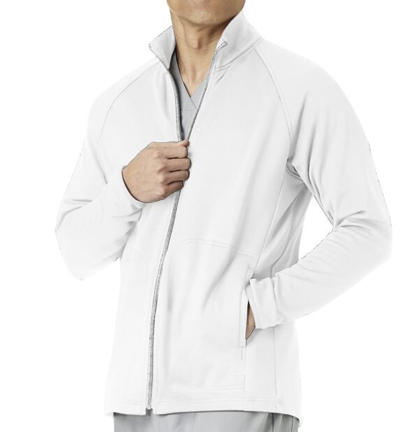 Men’s Full-Zip Scrub Jacket | Stretch Medical Uniform Jacket for Healthcare Workers