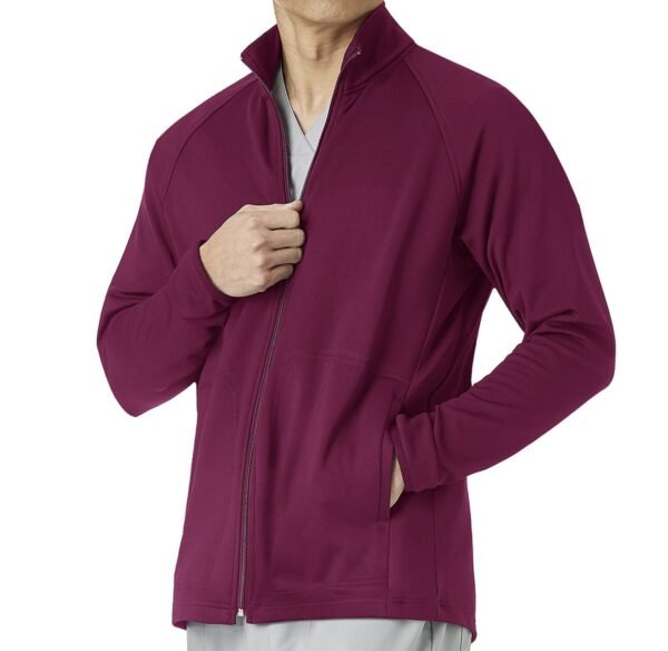Men’s Full-Zip Scrub Jacket | Stretch Medical Uniform Jacket for Healthcare Workers