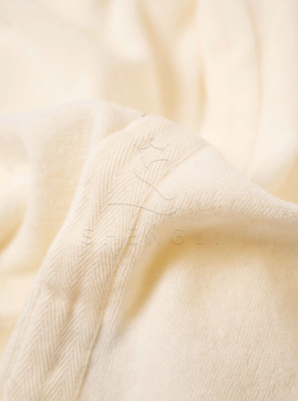 Cream Terry Cloth Pocket Polo Shirt – Casual Premium Short Sleeve Summer Top