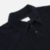 Black Premium Terry Cloth Pocket Polo Shirt – Casual Relaxed Fit Short Sleeve Top