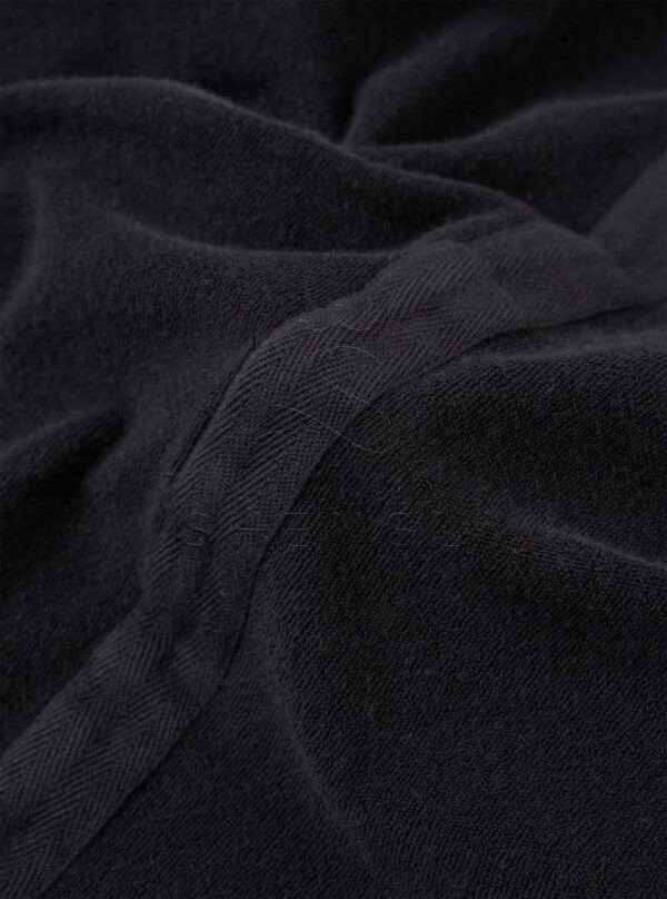 Black Premium Terry Cloth Pocket Polo Shirt – Casual Relaxed Fit Short Sleeve Top