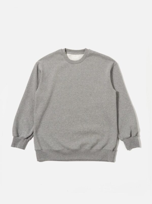 Grey Marl Crew Neck Sweatshirt | Premium Loose Fit Casual Basic Pullover