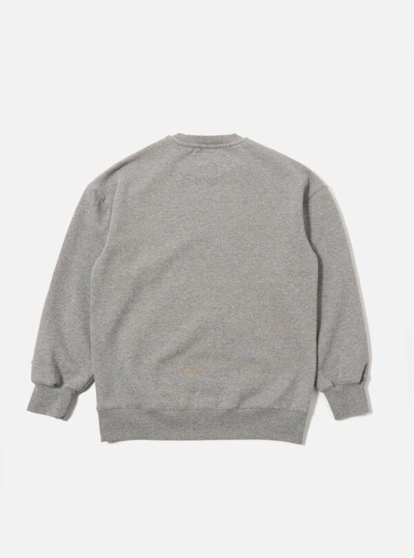 Grey Marl Crew Neck Sweatshirt | Premium Loose Fit Casual Basic Pullover