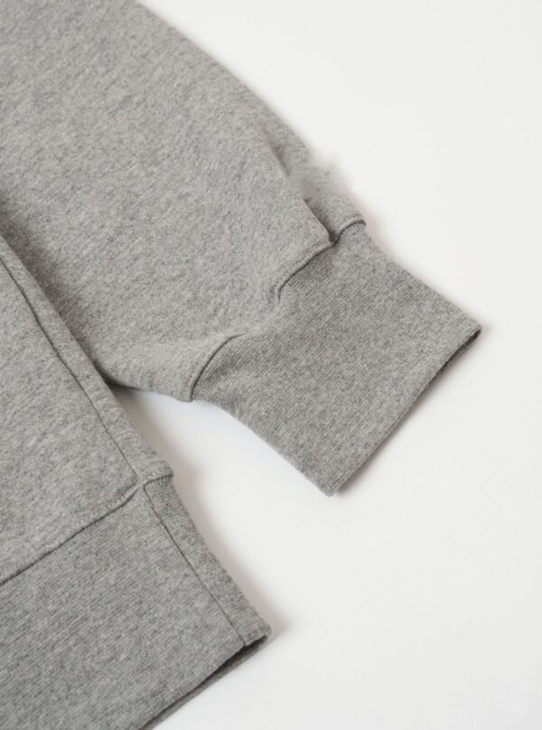 Grey Marl Crew Neck Sweatshirt | Premium Loose Fit Casual Basic Pullover