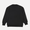 Classic Solid Black Crew Neck Sweatshirt | Premium Loose Fit Basic Pullover