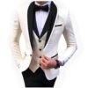 Men's Slim Fit 3-Piece Wedding Suit | Groom Formal Tuxedo for Wedding & Business