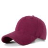 Classic Solid Color Cotton Baseball Cap – Unisex Adjustable Casual Outdoor Dad Hat