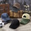 Classic Solid Color Cotton Baseball Cap – Unisex Adjustable Casual Outdoor Dad Hat