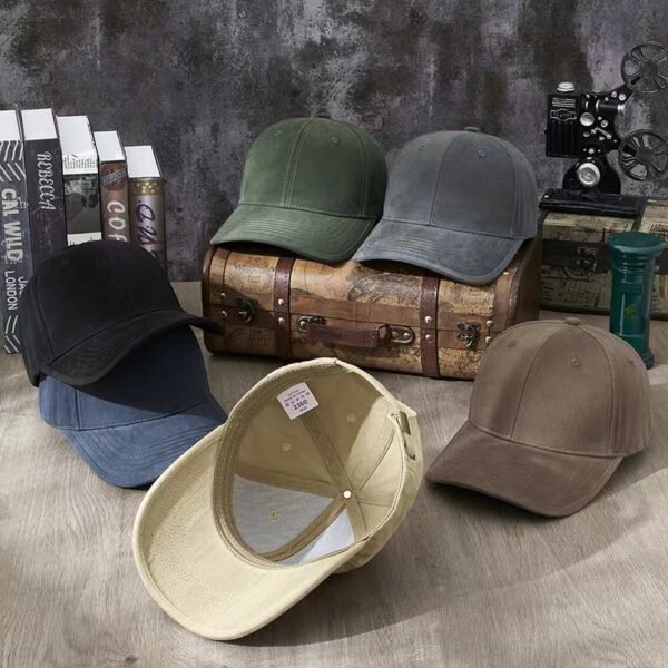 Classic Solid Color Cotton Baseball Cap – Unisex Adjustable Casual Outdoor Dad Hat