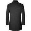 Premium Men's Turn-Down Collar Wool Blend Mid-Length Thickened Winter Overcoat