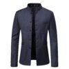Men's Mandarin Collar Blazer | Slim Fit Single-Breasted Casual & Formal Jacket