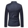 Men's Mandarin Collar Blazer | Slim Fit Single-Breasted Casual & Formal Jacket