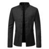 Men's Mandarin Collar Blazer | Slim Fit Single-Breasted Casual & Formal Jacket
