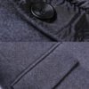 Men's Slim Fit Quilted Lined Wool Blend Mid-Length Overcoat