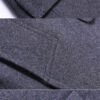 Men's Slim Fit Quilted Lined Wool Blend Mid-Length Overcoat
