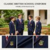 British School Uniform Blazer Set for Boys | Eton Blue Elite 3-Piece Outfit