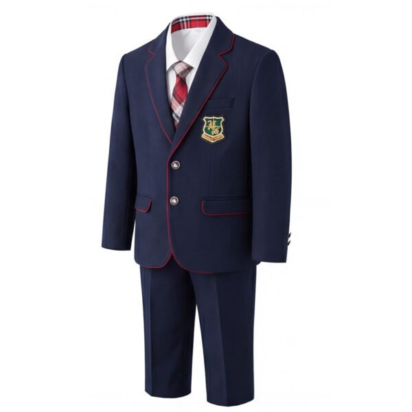 British School Uniform Blazer Set for Boys | Eton Blue Elite 3-Piece Outfit