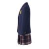 British Prep School Uniform Set | Girls Classic British Style Blazer & Plaid Skirt with Tie