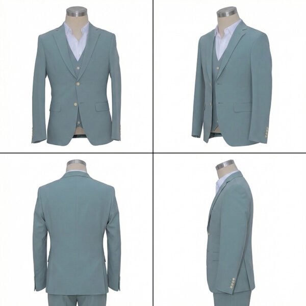 Mint Green 3-Piece Suit | Ivy League Style for Business & Weddings