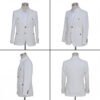 Ivory White Safari Blazer | Water-Resistant Wedding & Business Jacket