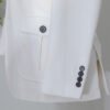 Ivory White Safari Blazer | Water-Resistant Wedding & Business Jacket