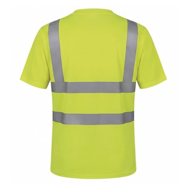 Hi Visibility Short Sleeve Safety T-Shirt - Reflective Workwear for Construction & Road Safety