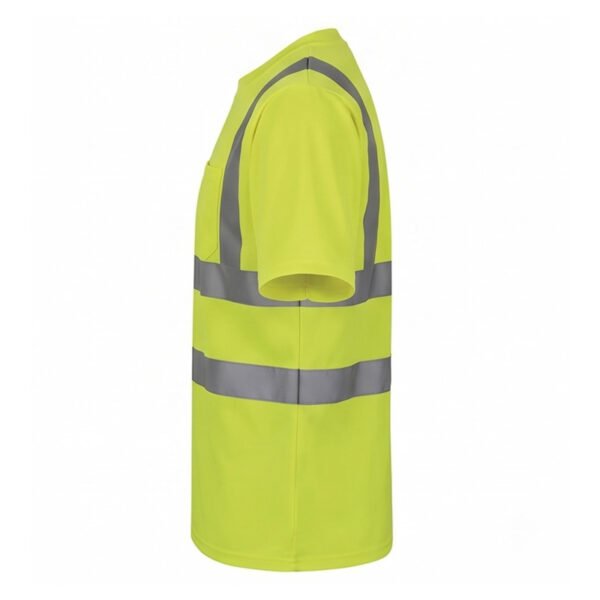 Hi Visibility Short Sleeve Safety T-Shirt - Reflective Workwear for Construction & Road Safety
