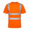 Hi Vis Orange Safety T-Shirt - Reflective Workwear for Construction & Road Safety