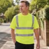 Hi Visibility Short Sleeve Safety T-Shirt - Reflective Workwear for Construction & Road Safety