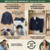 British School Uniform Blazer Set for Boys | Eton Blue Elite 3-Piece Outfit