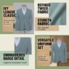 Mint Green 3-Piece Suit | Ivy League Style for Business & Weddings
