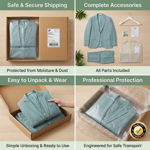 Mint Green 3-Piece Suit | Ivy League Style for Business & Weddings