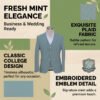 Mint Green 3-Piece Suit | Ivy League Style for Business & Weddings