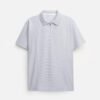 DM_20251210155359_002 Men's Quarter-Zip Pique Polo Shirt | Premium Breathable Casual & Business Top