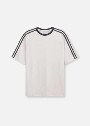 Retro 3-Stripe Crewneck T-Shirt | Casual Streetwear Tee