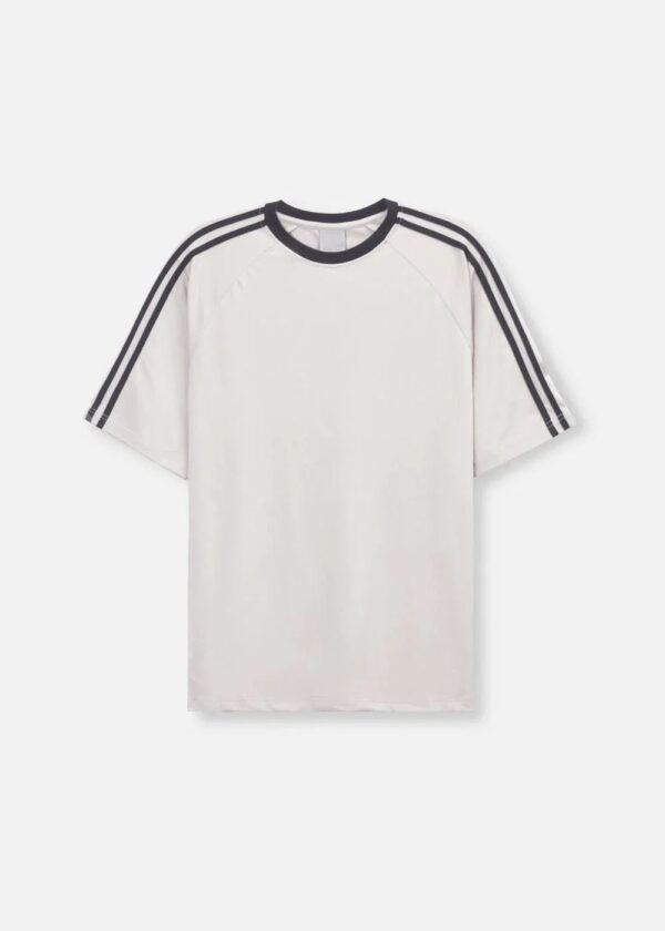 Retro 3-Stripe Crewneck T-Shirt | Casual Streetwear Tee
