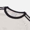 Retro 3-Stripe Crewneck T-Shirt | Casual Streetwear Tee