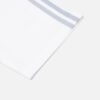 White & Grey 3-Stripe Raglan T-Shirt | Casual Sporty Tee
